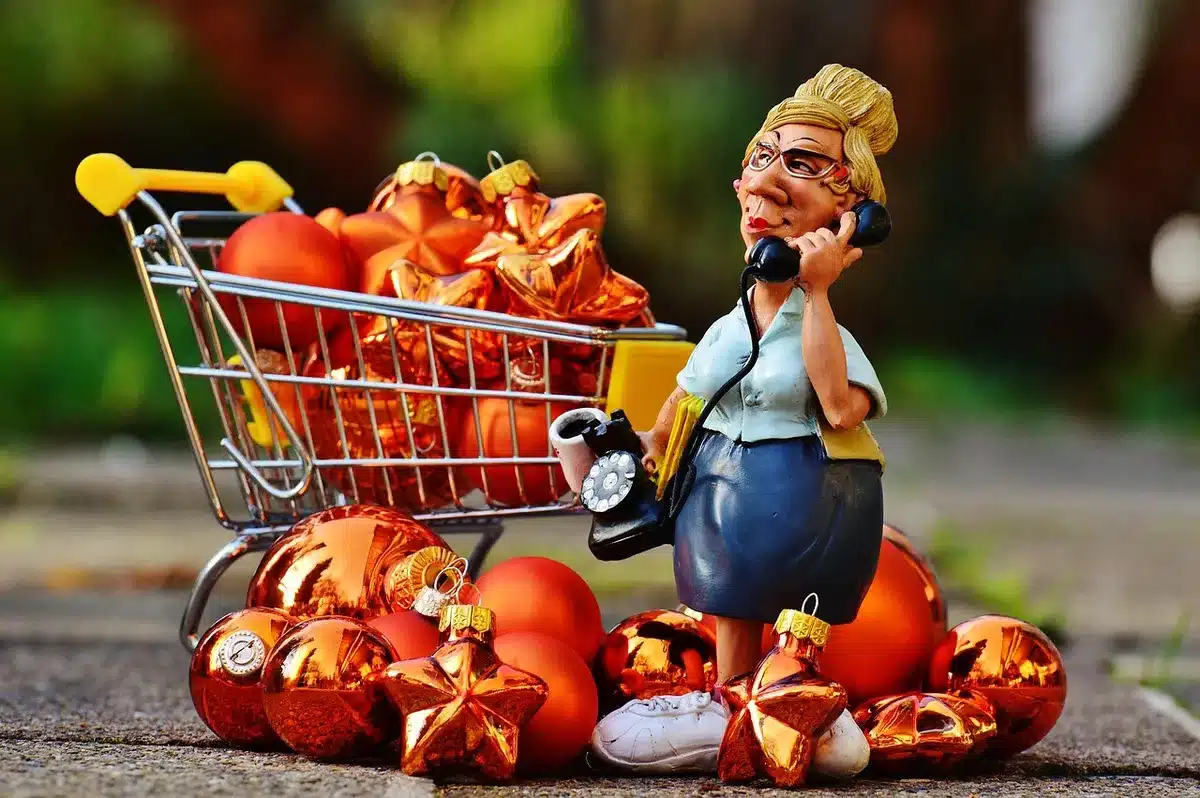Ordinateur montrant un flux de commande d'une boutique en ligne